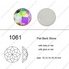 DZ-1061 fancy cut flat back round glass stones for jewelry accessories DZ-1061 fancy cut flat back round glass stones for jewelry accessories